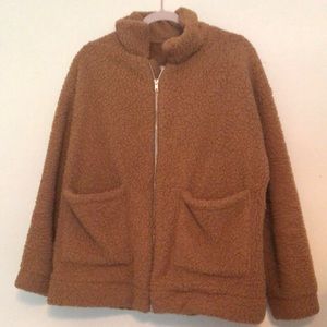 Brown teddy jacket